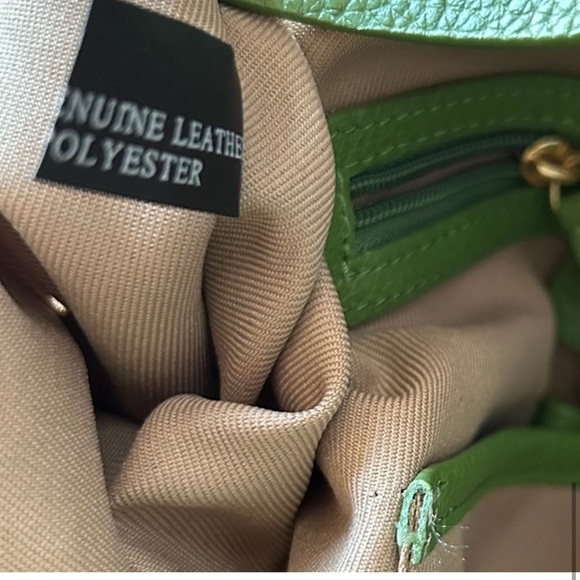 Isaac Mizrahi Vibrant Green Leather Hobo Bag - Picture 8 of 15